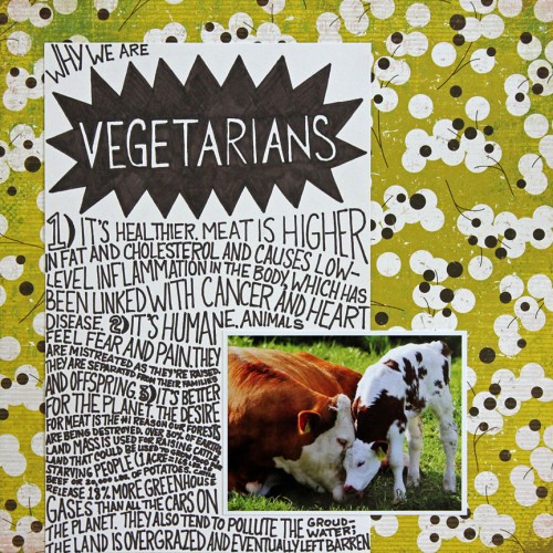 Following the style of the popular Chipotle restaurant bags, I hand-lettered this layout. Vegetarians_Daquila-Pardo